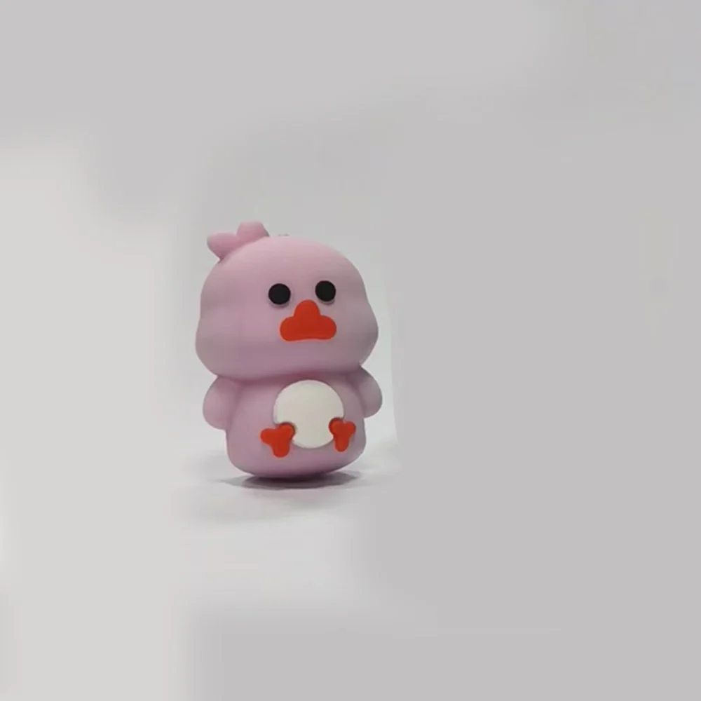 Wholesale 10pcs Cartoon 3D Cute chick duckling Silicone Beads